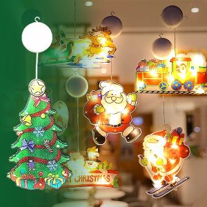 Viseće božićno svjetlo za prozor (4kom) | MERRYLIGHTS
