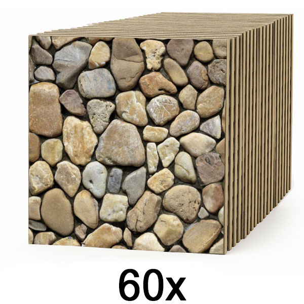 6x 3D tapete s imitacijom kamena (10 kom)  | STONEBLOCKS