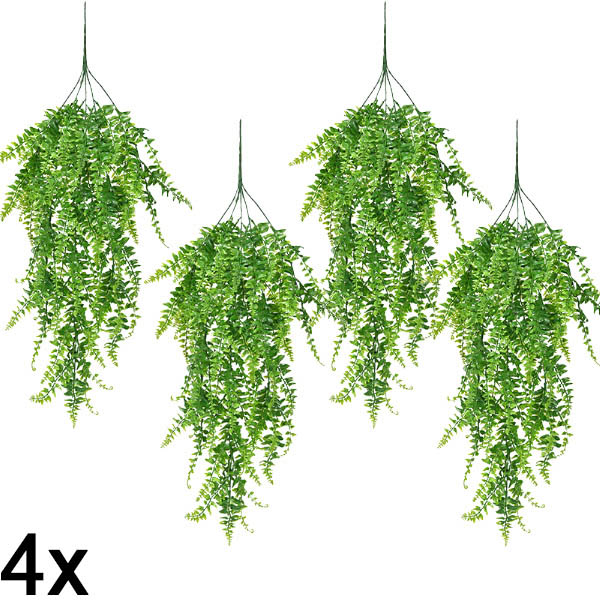 4x Umjetna viseća paprat (80 cm) | FERNY