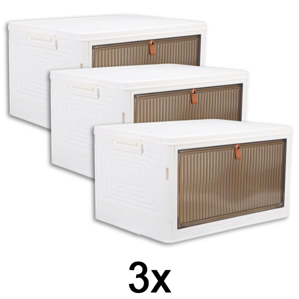 3x Kutija za pohranu s poklopcem | ORGABOX