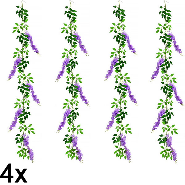 4x Simulacija cvijeta glicinije | WISBLOOM