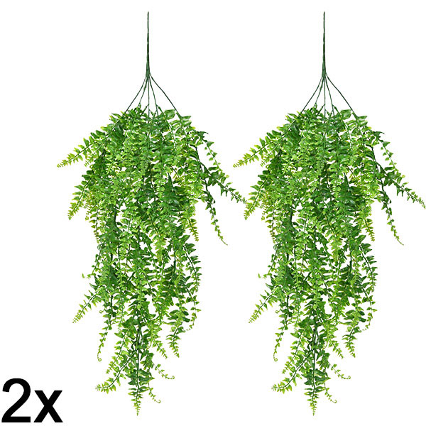 2x Umjetna viseća paprat (80 cm) | FERNY