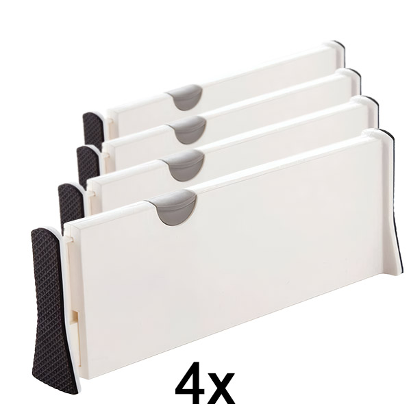 4x Podesivi razdjelnici za ladice ili police | DIVISERINO